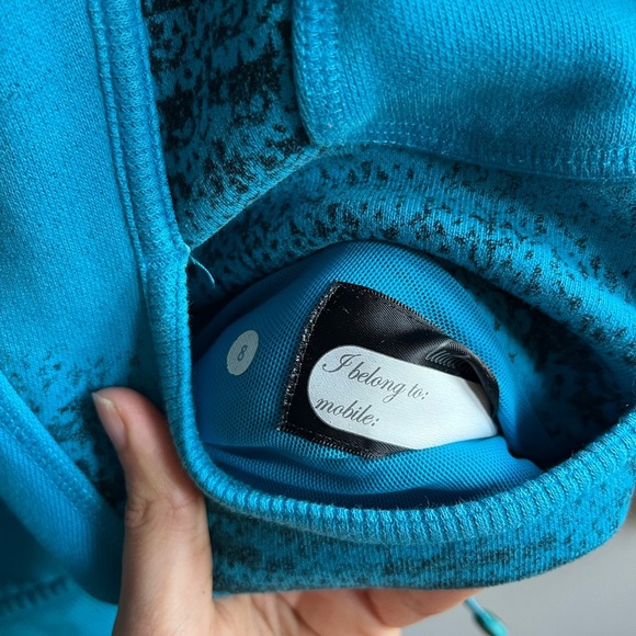 Lululemon Blue Zip-up Scuba Jacket - Size 8 - Picture 4 of 11